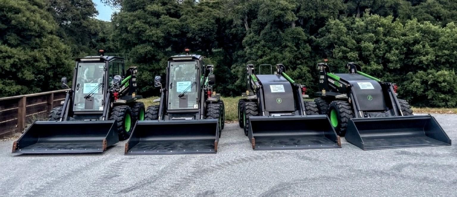 Frontline EV Rentals zero emission construction equipment fleet in California